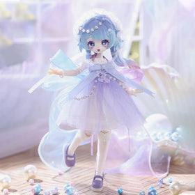CALEMBOU BJD Essence luxury outfits closeup shows couture details.