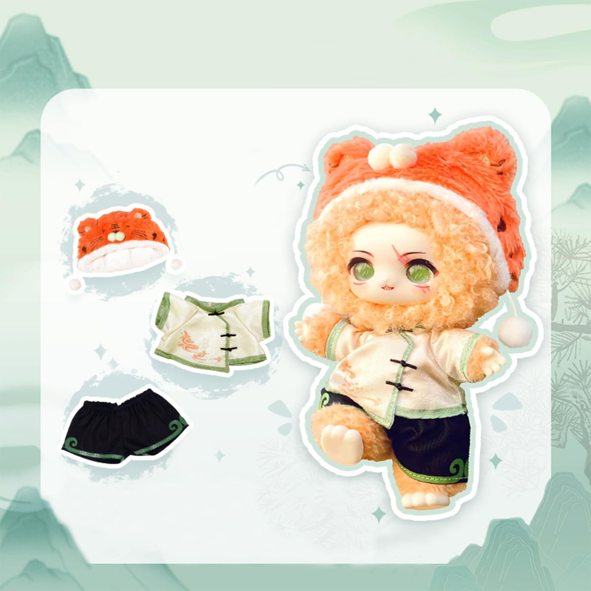 CALEMBOU compact plush is portable for travel, display, or desk cuddle