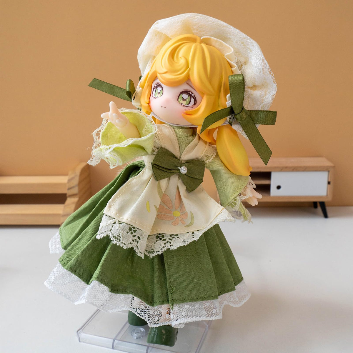 CALEMBOU Jumping Moon Time Rabbits display-ready figure for photography.