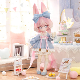 CALEMBOU Jumping Moon Time Rabbits gift-ready packaging for collectors.