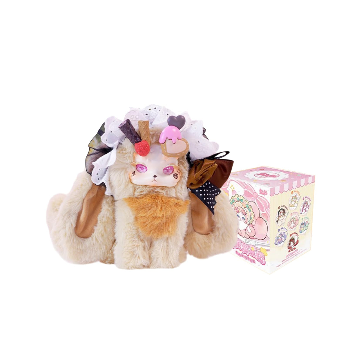 CALEMBOU Plush Blind Box Tutulong Honey Sweetheart close‑up showing soft vinyl texture for cuddling.