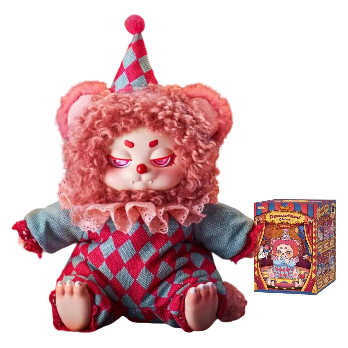 CALEMBOU plush doll blind box figure on display shelf for collectors
