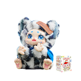 CALEMBOU plush doll Kimmon blind box front view shows deep eyes and cozy fur for collectibility.