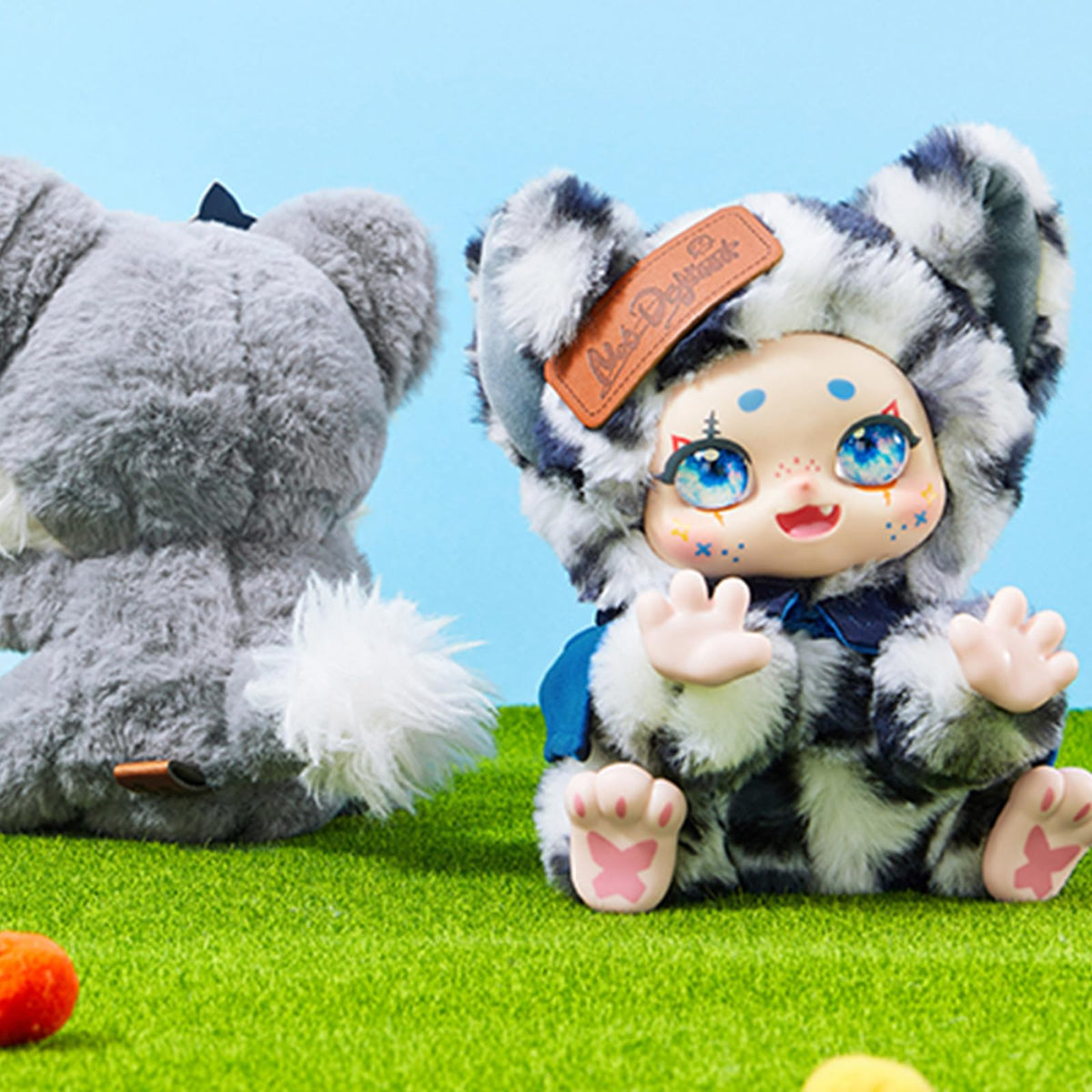 CALEMBOU plush doll Kimmon rotating hands and feet enable poseable display options.