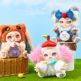 CALEMBOU plush doll Kimmon side profile highlights articulated limbs for versatile display.