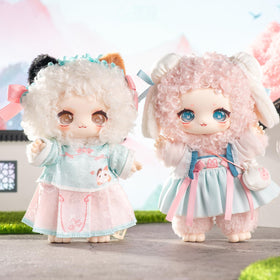 CALEMBOU plush doll river scene ideal for shelf display and collection rotation