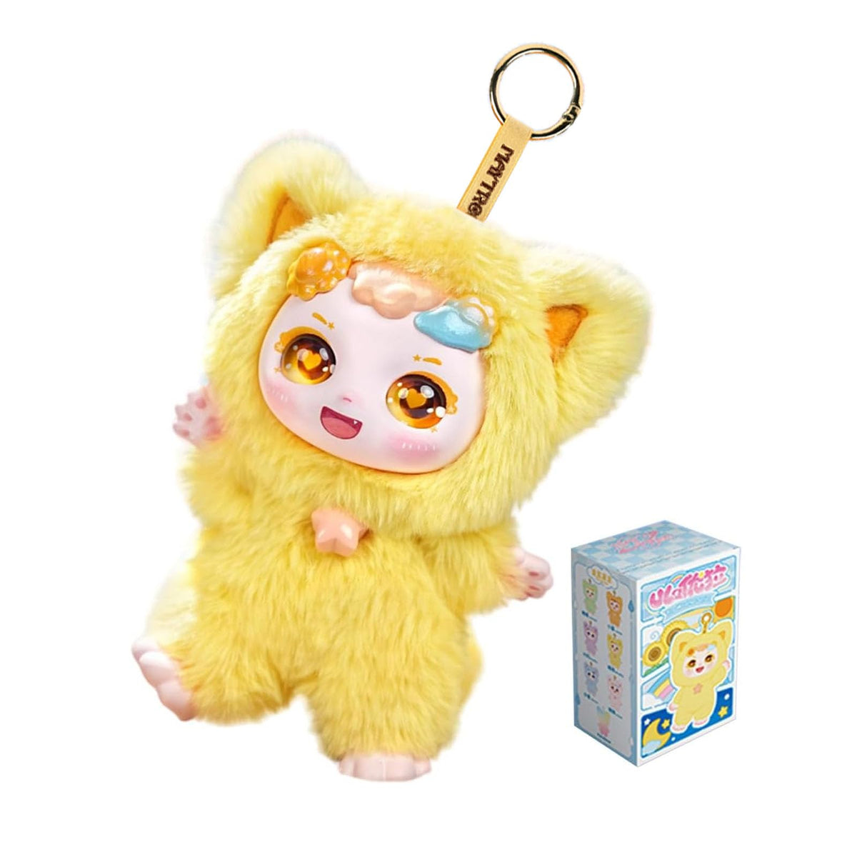 Calembo Ula Weather blind box front view, collectible charm for bags.