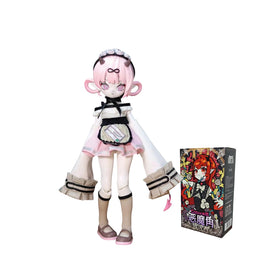 CALEMBOU BJD blind box doll with devil horns for display and unboxing excitement.