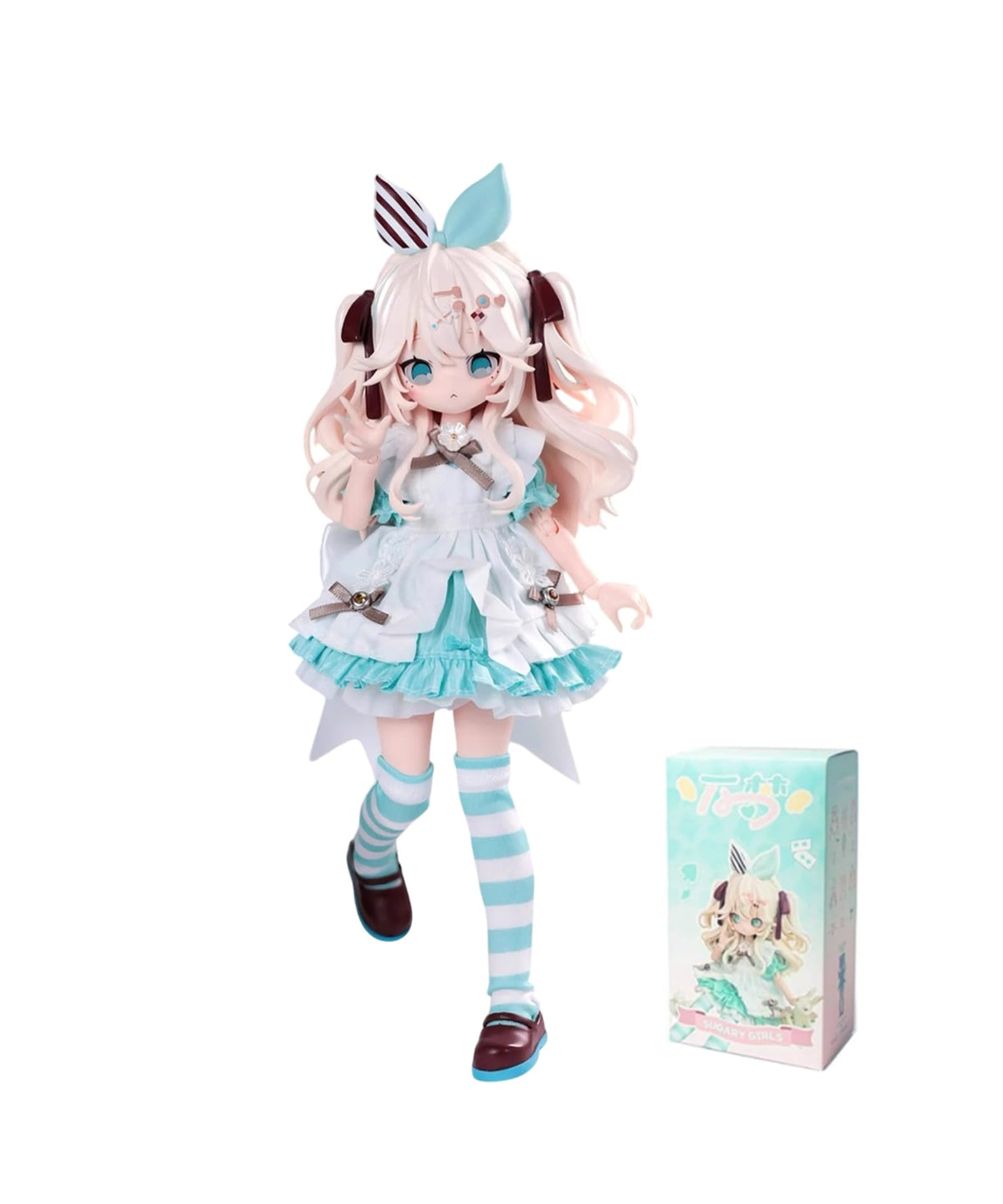 CALEMBOU Sugary Girls doll front view highlighting pastel outfit for display.