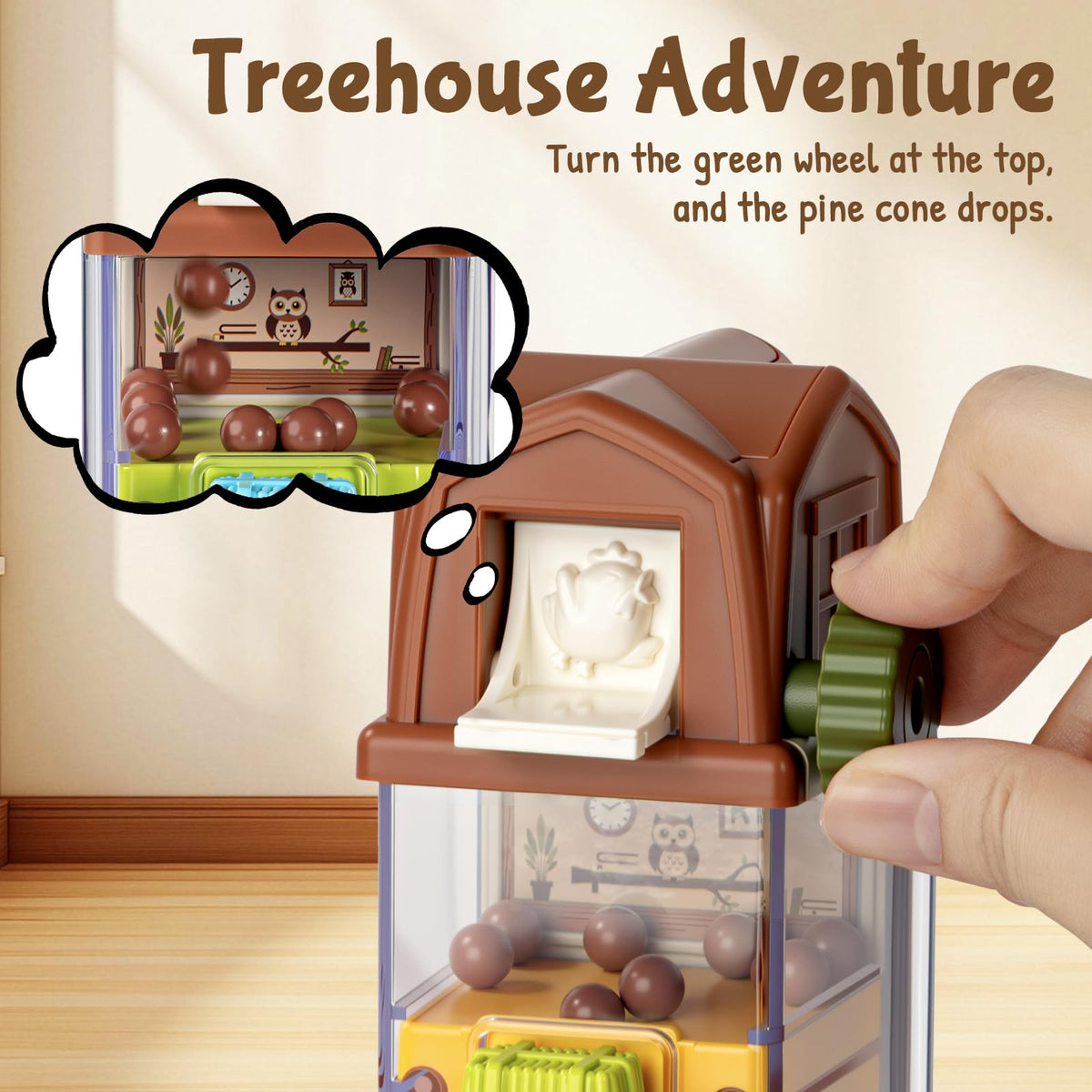 CalfQueen forest-adventure activity cube promotes curiosity with engaging animal scenes.