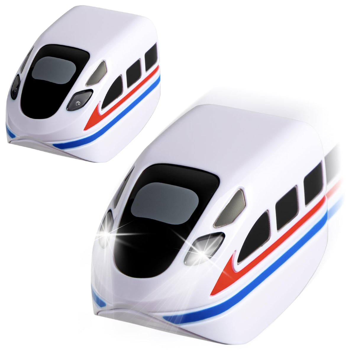 CalfQueen KlickRail 2-pack train cars on track ready for family play