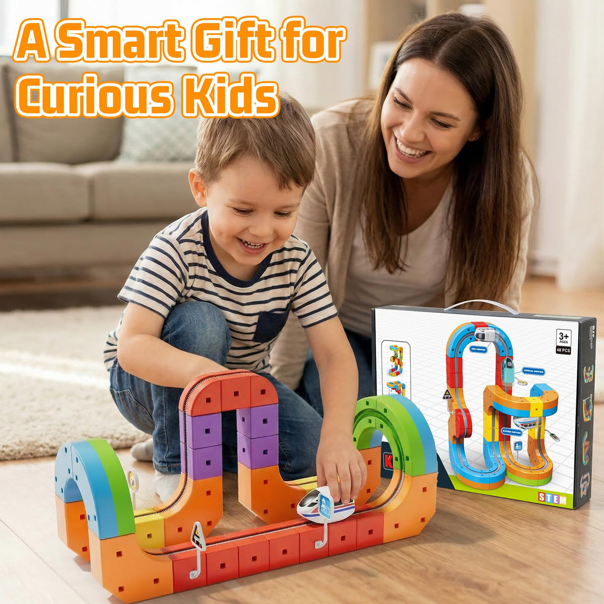 CalfQueen KlickRail safe BPA-free material ensures worry-free family play sessions.