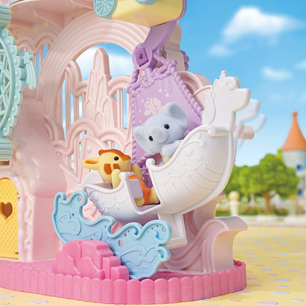 Calico Critters Baby Dream Amusement Park Carriage offers gentle, classic rides for pretend worlds.