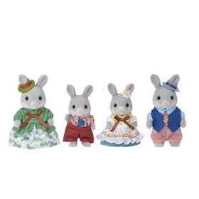 Calico Critters Cottontail Rabbit Family figures set: detailed miniatures for imaginative play.