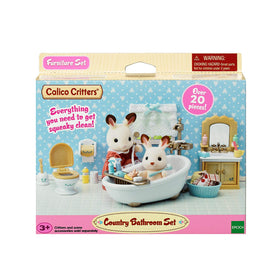 Calico Critters Country Bathroom Set play-ready miniatures spark everyday-use storytelling.