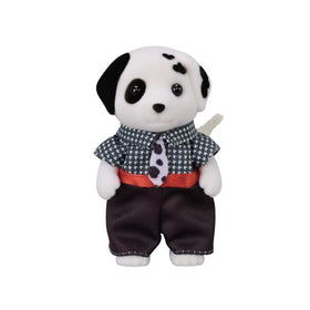 Calico Critters Dalmatian Family with spotted pattern design sparks storytelling.