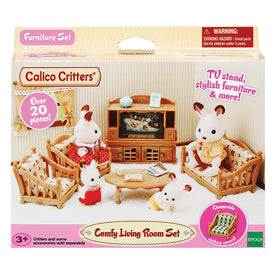 Calico Critters accessories complete the dollhouse laundry collection for imaginative setup