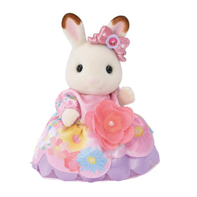 Calico Critters Flowering Princesses Set with Husky Cradle Baby for nurturing scenes