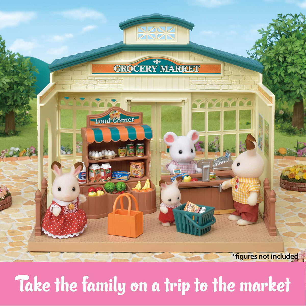 Calico Critters Grocery Market detachable floor panels changing store layout