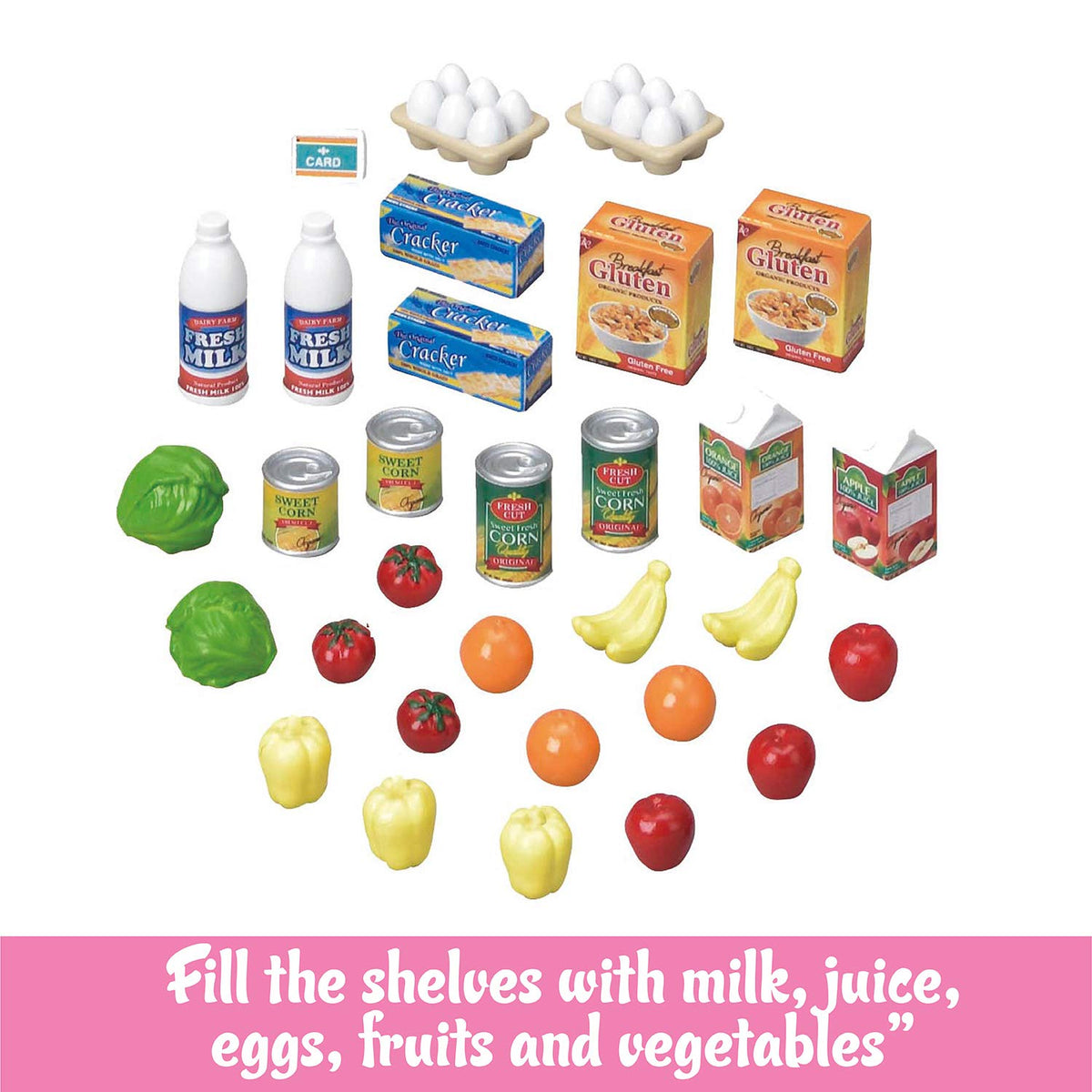 Calico Critters Grocery Market shopping basket for easy pretend shopping