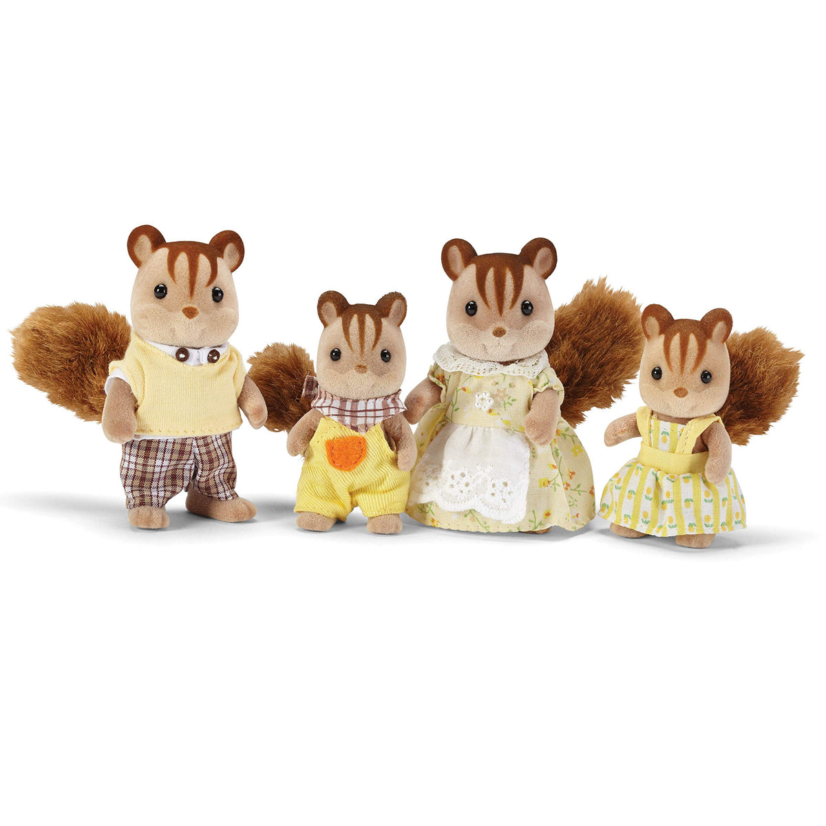 Calico Critters Hazelnut Chipmunk Mother Savannah in removable clothing for imaginative dress-up play.