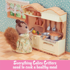 Calico Critters Kitchen Ingredients Pack fuels storytelling with vegetables, eggs, and dairy accessories