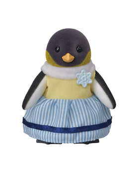 Calico Critters Kippie baby with ice cream wagon for snack-time adventures.