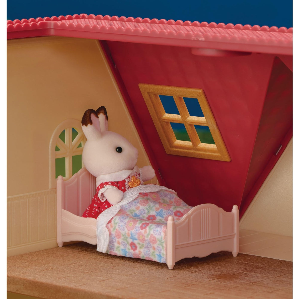 Calico Critters Bell Hopscotch Rabbit figure ready for role-play adventures.