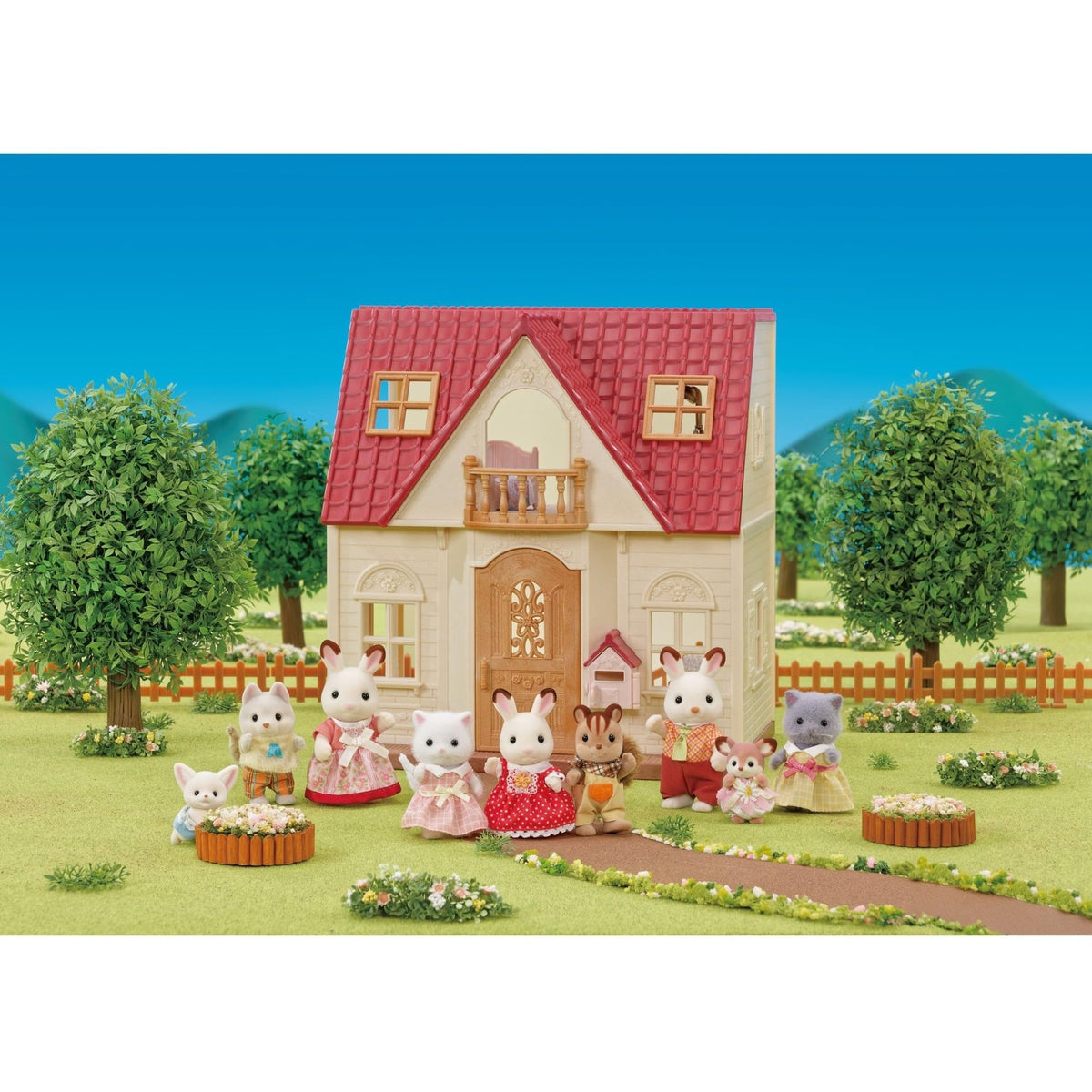 Calico Critters Red Roof Cozy Cottage interior with furniture inspires cozy storytelling sessions.