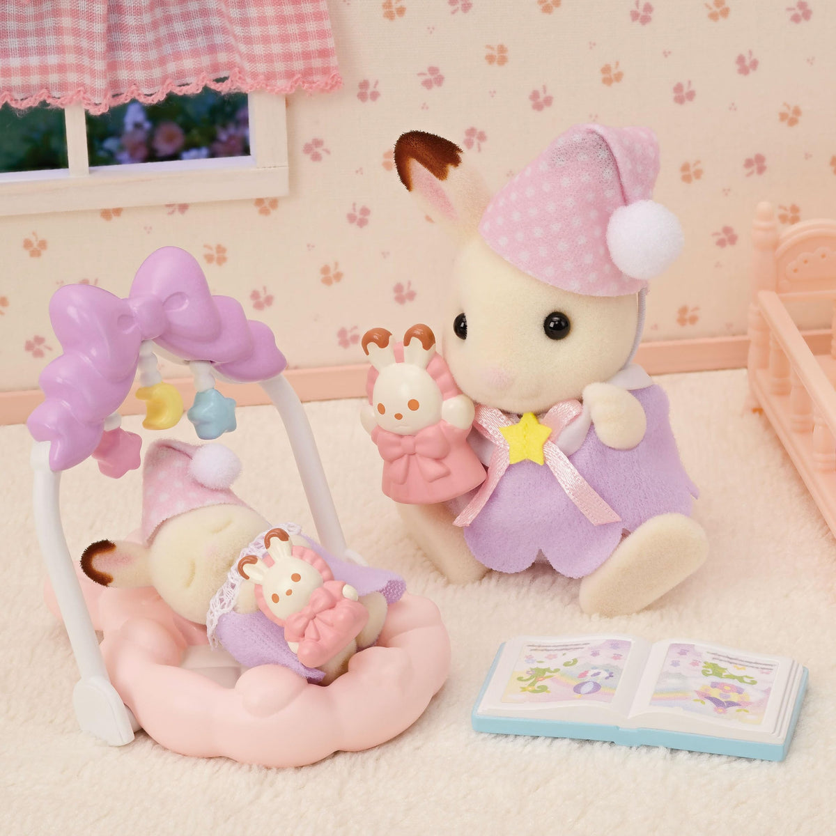 Calico Critters Sleepy Dream Siblings cradled baby ready for gentle lullaby role-play