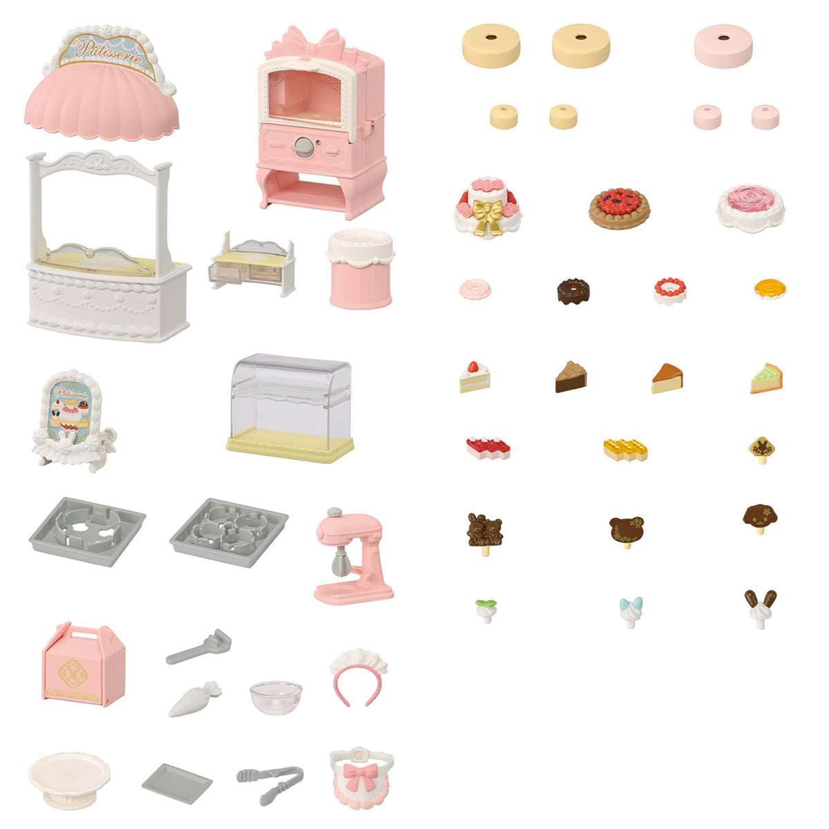 Calico Critters Village Cake Shop 1:24 scale supports authentic toy play
