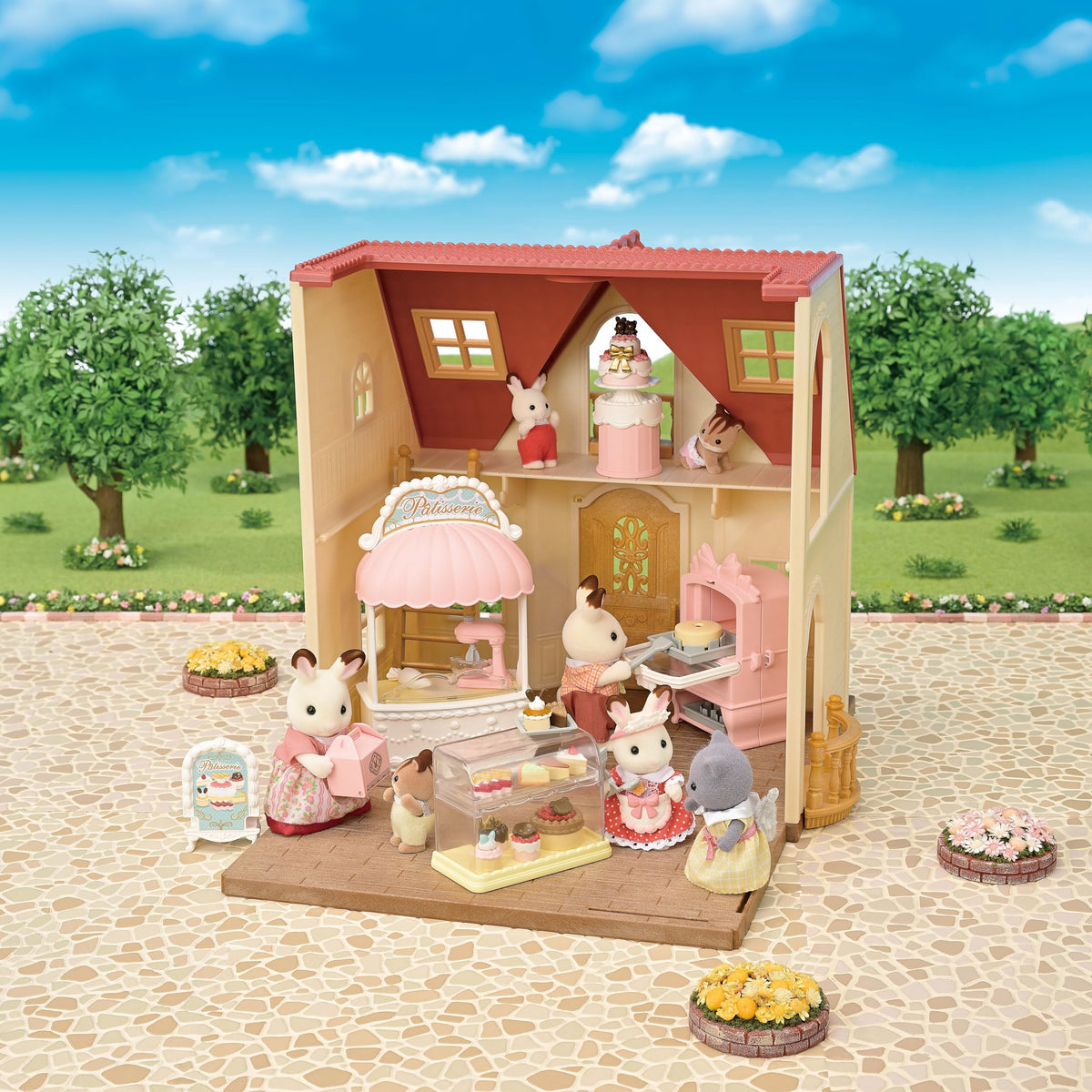 Calico Critters Village Cake Shop working oven enables real pretend-baking fun