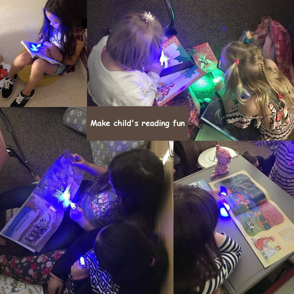 CALIFORNIA CADE ELECTRONIC finger lights include batteries for immediate use.