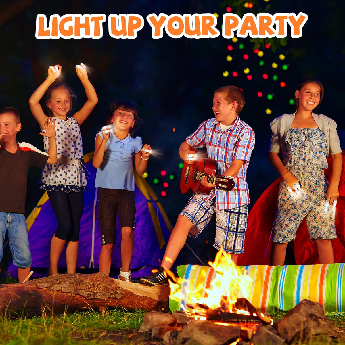 CALIFORNIA CADE ELECTRONIC kid-safe LED finger lights are ideal for kids' activities.