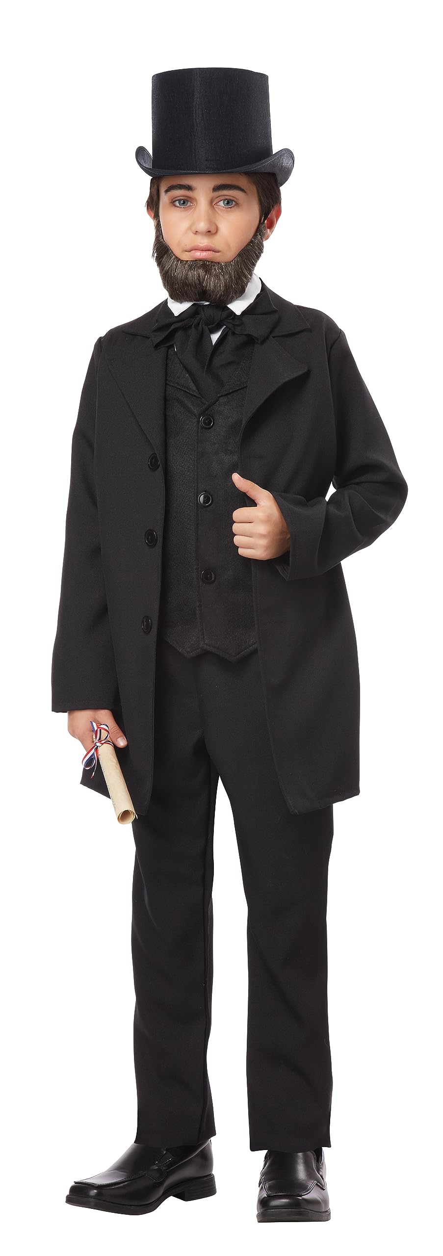 California Costumes Abraham Lincoln costume medium jacket-vest, ready for school play or history day.