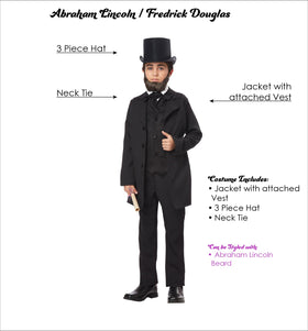 California Costumes Abraham Lincoln costume medium top hat assembly, easy setup for quick character changes.