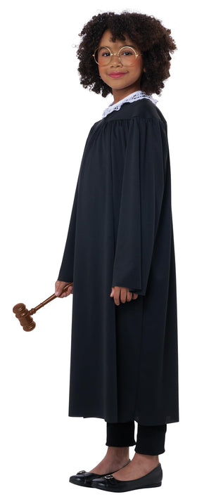 California Costumes Judge Costume lace collar detail adds classic courtroom flair.