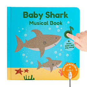 Cali's Books Baby Shark Music Book cover with vibrant colors to attract toddlers.