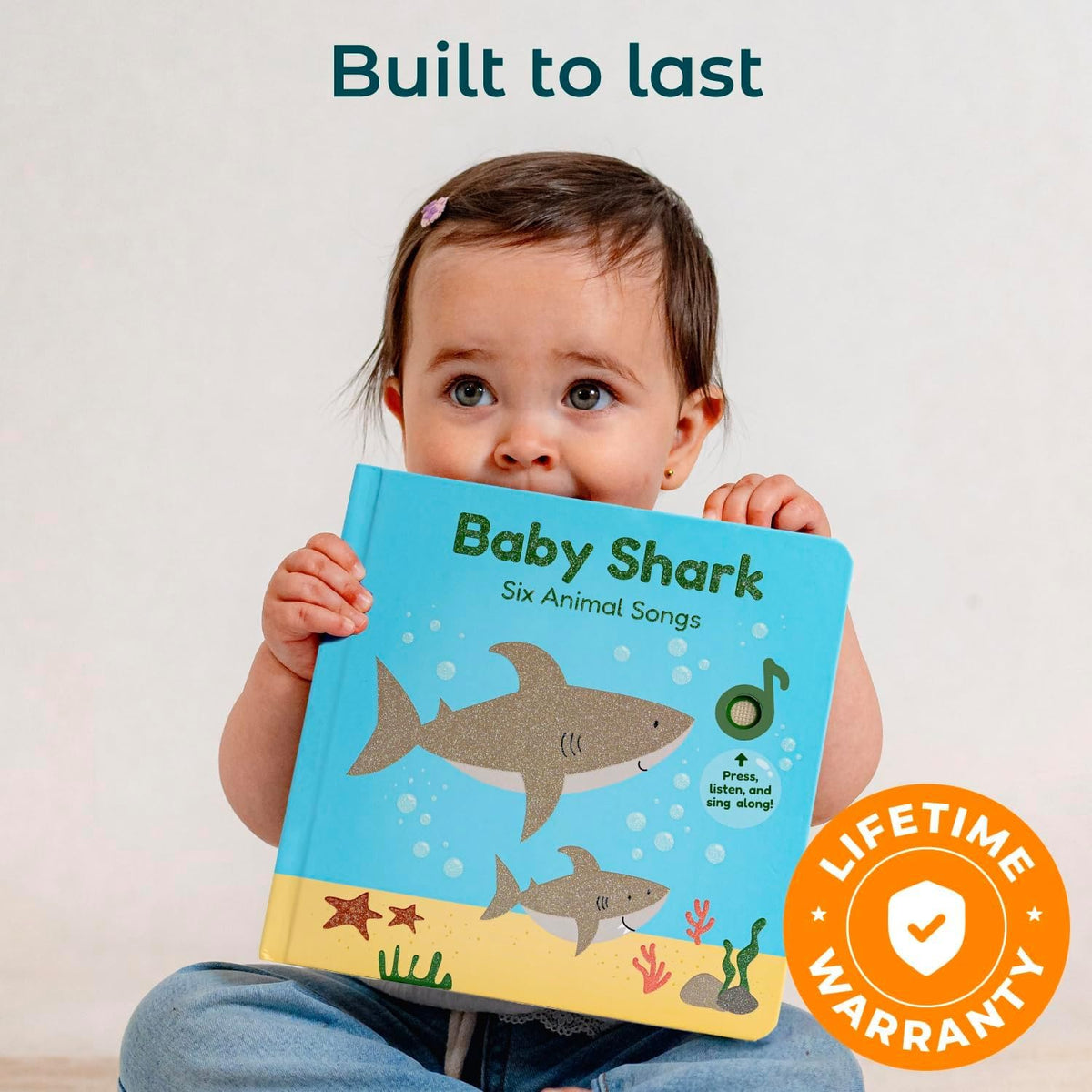 Cali's Books Baby Shark Music Book gift-ready packaging for birthdays and holidays.