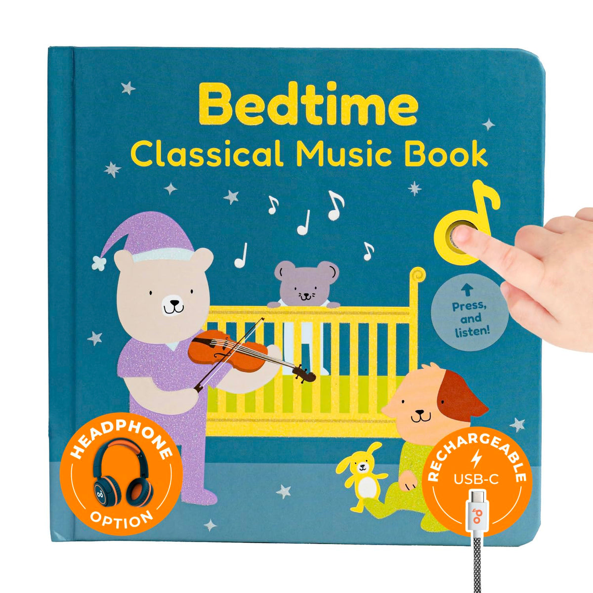 Cali's Books bedtime musical book cover for a soothing bedtime routine.