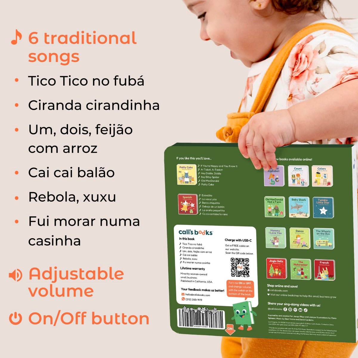 Cali's Books bilingual lyrics page helps early exposure to Portuguese and English.