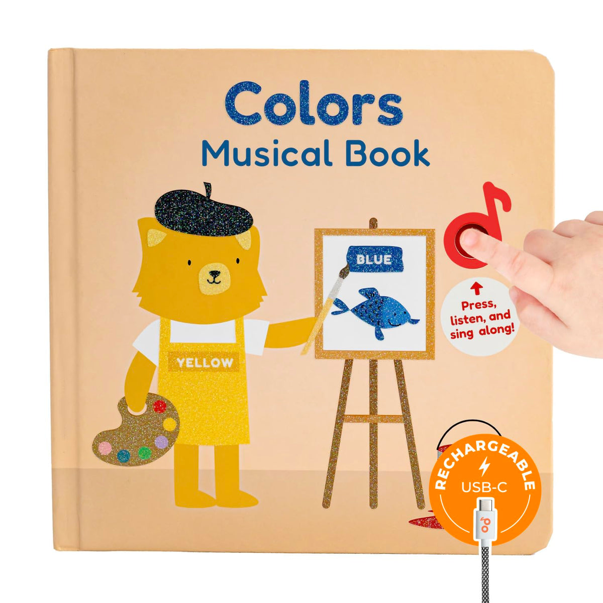 Cali's Books Colors Book for Toddlers 1-3 cover with bright colors supporting color learning.