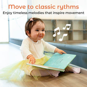 Cali's Books Dance singing toy showcases familiar melodies to spark early musical appreciation.