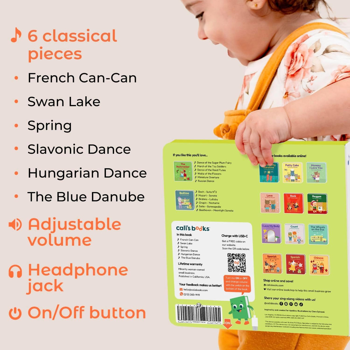 Cali's Books Dance presents a suite of songs like The Blue Danube for rhythm discovery.