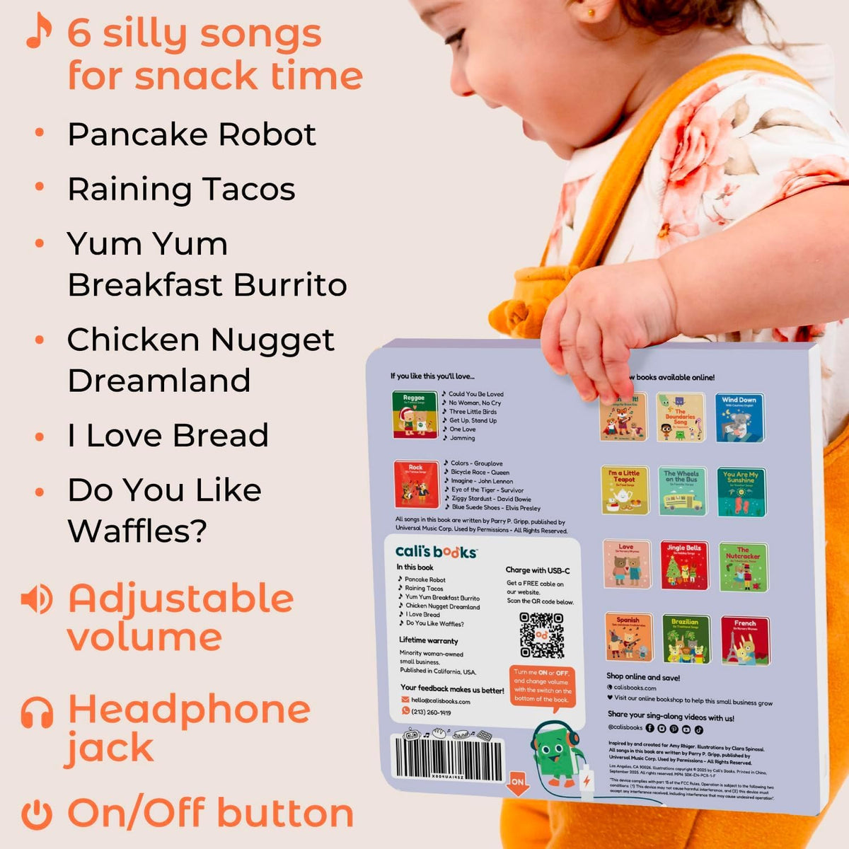 Cali's Books durable board pages endure everyday toddler handling and reading.
