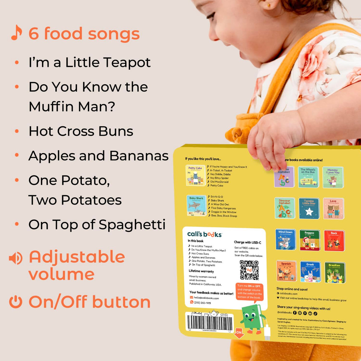 Cali's Books durable, child-safe construction supports years of active play.