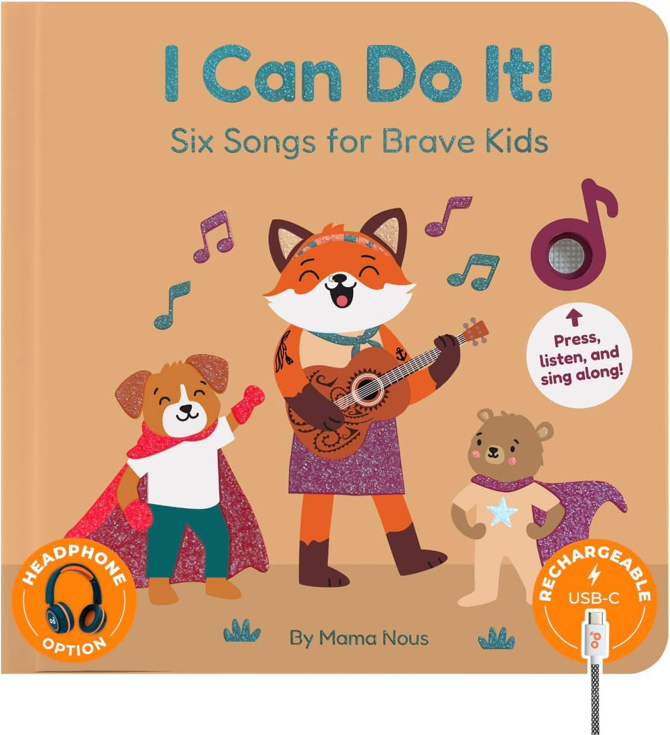 Cali's Books music book for toddlers open page inviting independent exploration