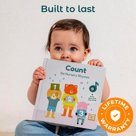 Cali's Books Number Book for Toddlers headphone jack enables quiet travel listening