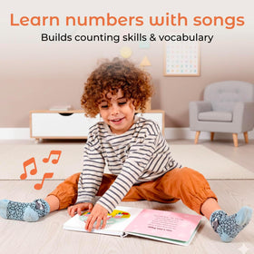 Cali's Books Number Book for Toddlers sound button enables interactive learning
