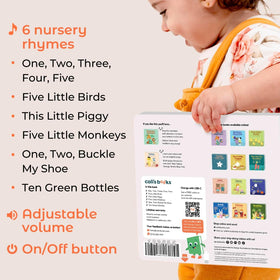 Cali's Books Number Book for Toddlers USB-C rechargeable design for mess-free play